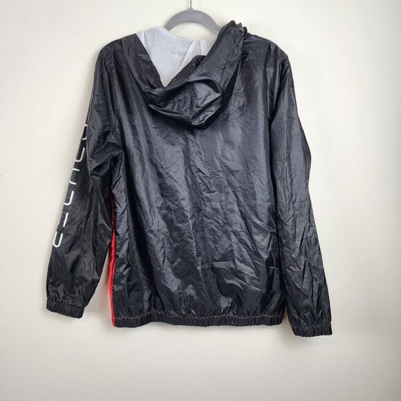 SPYDER Windbreaker Jacket Men M Red Black ColorBlock Outdoors Full zip Hooded - Picture 8 of 13